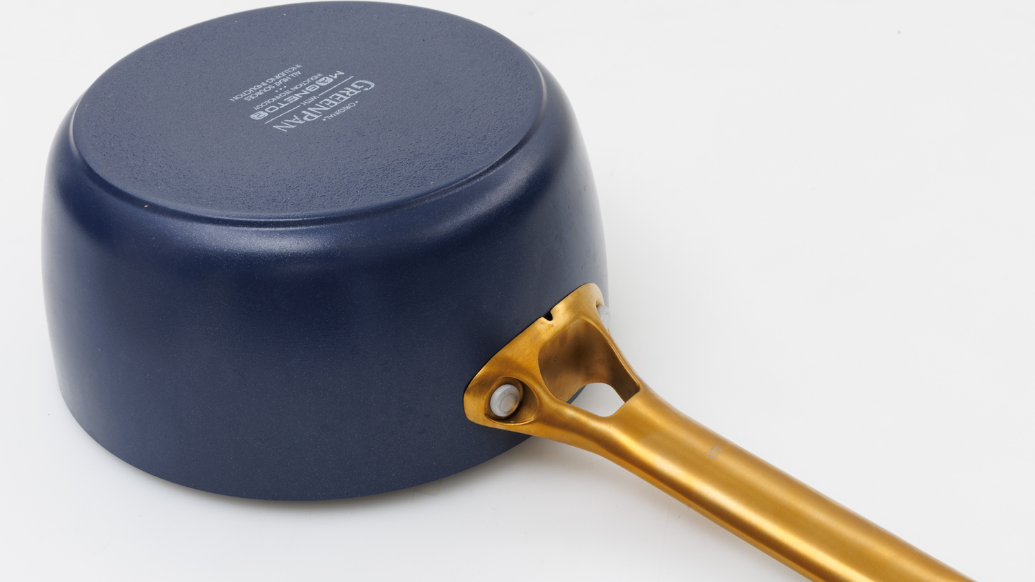 Greenpan Padova Saucepan With Lid, Dark Blue - 18cm