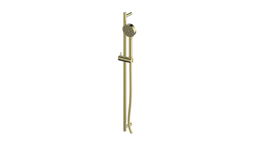 Greens Textura Shower Rail Brushed Brass 1830006