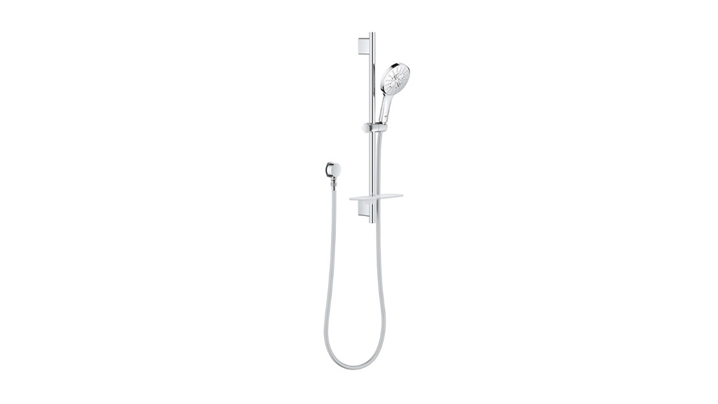 Grohe Rainshower SmartActive Single Rail Shower Round with Wall Water Inlet Chrome 26623000