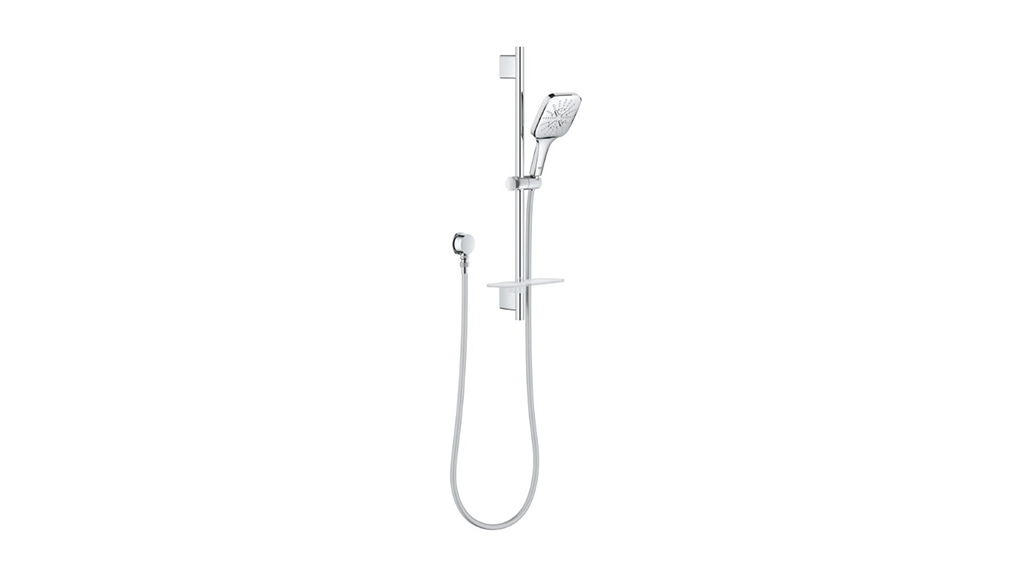Grohe Rainshower SmartActive Single Rail Shower Square with Wall Water Inlet Chrome 26622000 carousel image
