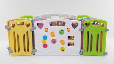 Gupamiga Safety Playpen 14 Panels Multiple Classic PLP-14WL004-15