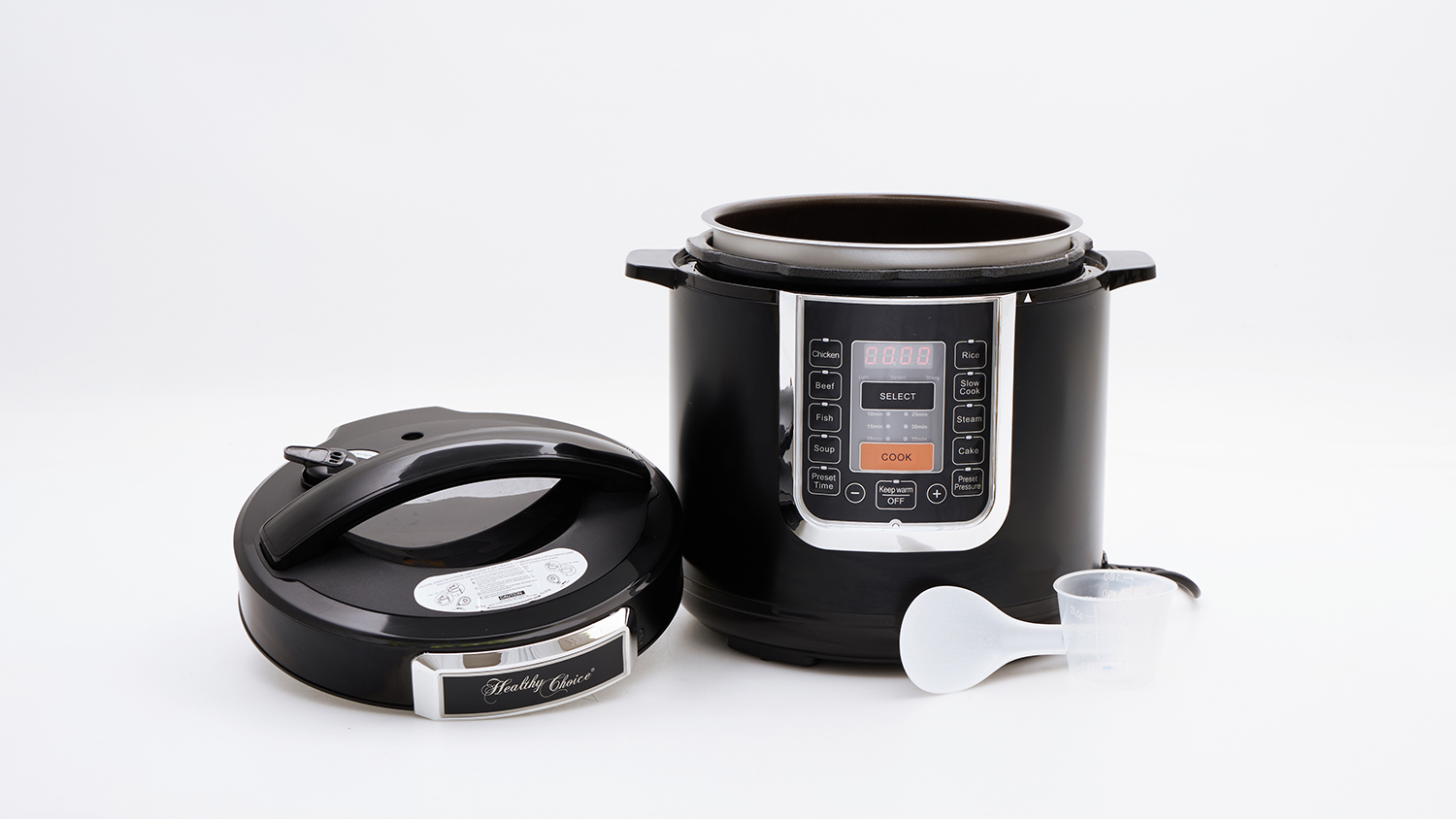 Healthy Choice 6L Ceramic Coated, PFAS Free Automatic Pressure Cooker PC710S