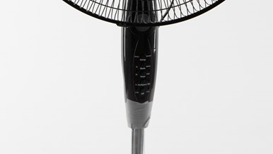 Heller 40cm Black Pedestal Fan with Remote Control HF40BRG