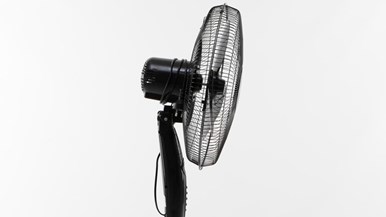 Heller 40cm Black Pedestal Fan with Remote Control HF40BRG