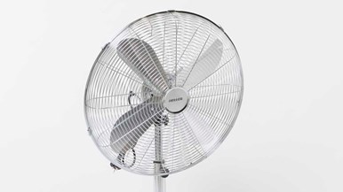 Heller 45cm Chrome Metal Pedestal Fan MPF45C