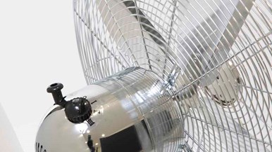 Heller 45cm Chrome Metal Pedestal Fan MPF45C