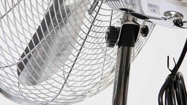 Heller 45cm Chrome Metal Pedestal Fan MPF45C