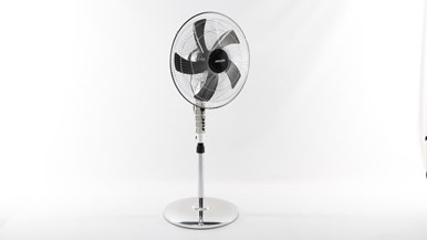 Heller 45cm Pedestal Fan Chrome PED45CG