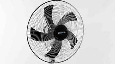 Heller 45cm Pedestal Fan Chrome PED45CG