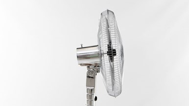 Heller 45cm Pedestal Fan Chrome PED45CG