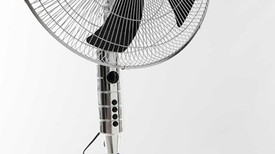 Heller 45cm Pedestal Fan Chrome PED45CG