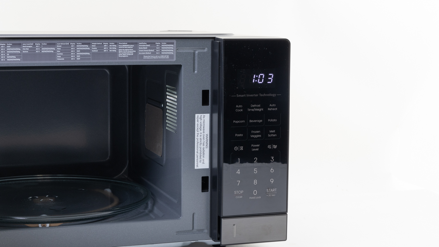 Hisense 1100W Smart Inverter Microwave Dark Stainless Steel HMAS3411DSV