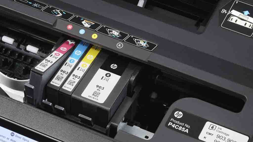 Как достать картридж hp officejet 6950