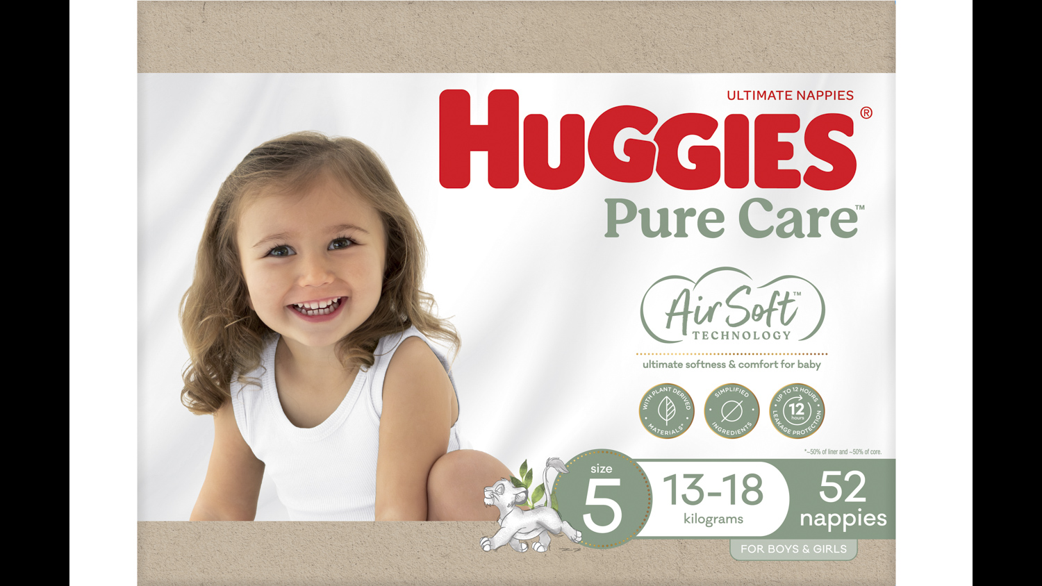 Huggies Ultimate Nappies Pure Care Size 5