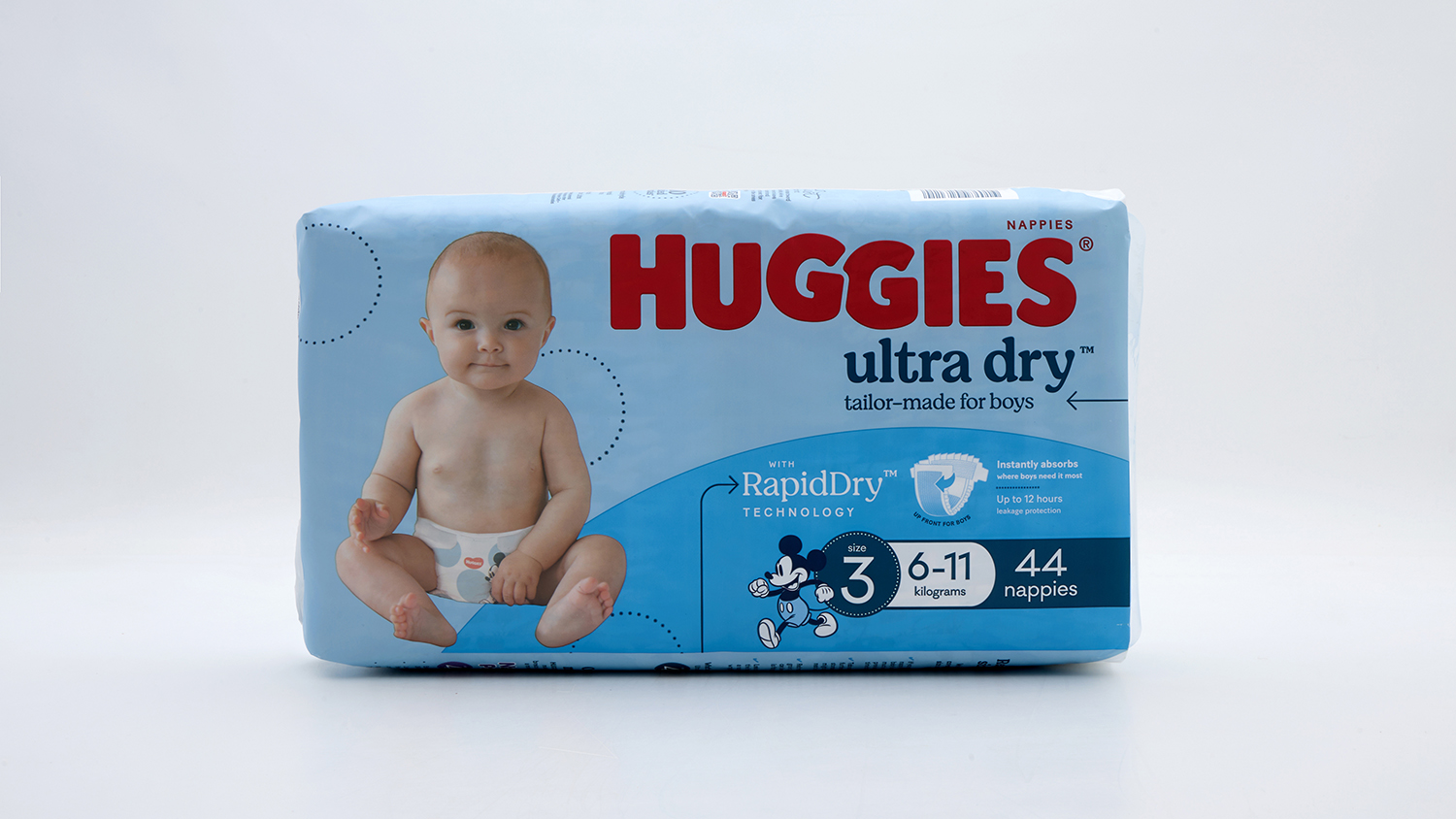 Huggies Ultra Dry Boys Crawler size 3