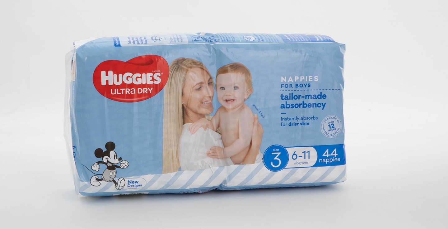 Ultra Dry Nappies Boys Size 5 (13-18kg) main image 1