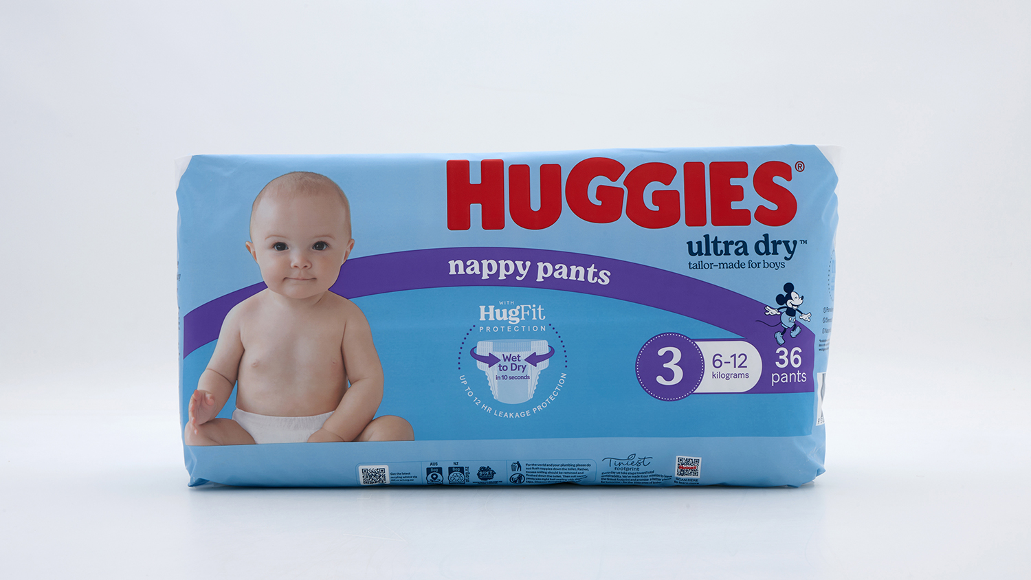Huggies Ultra Dry Nappy Pants for boys size 3