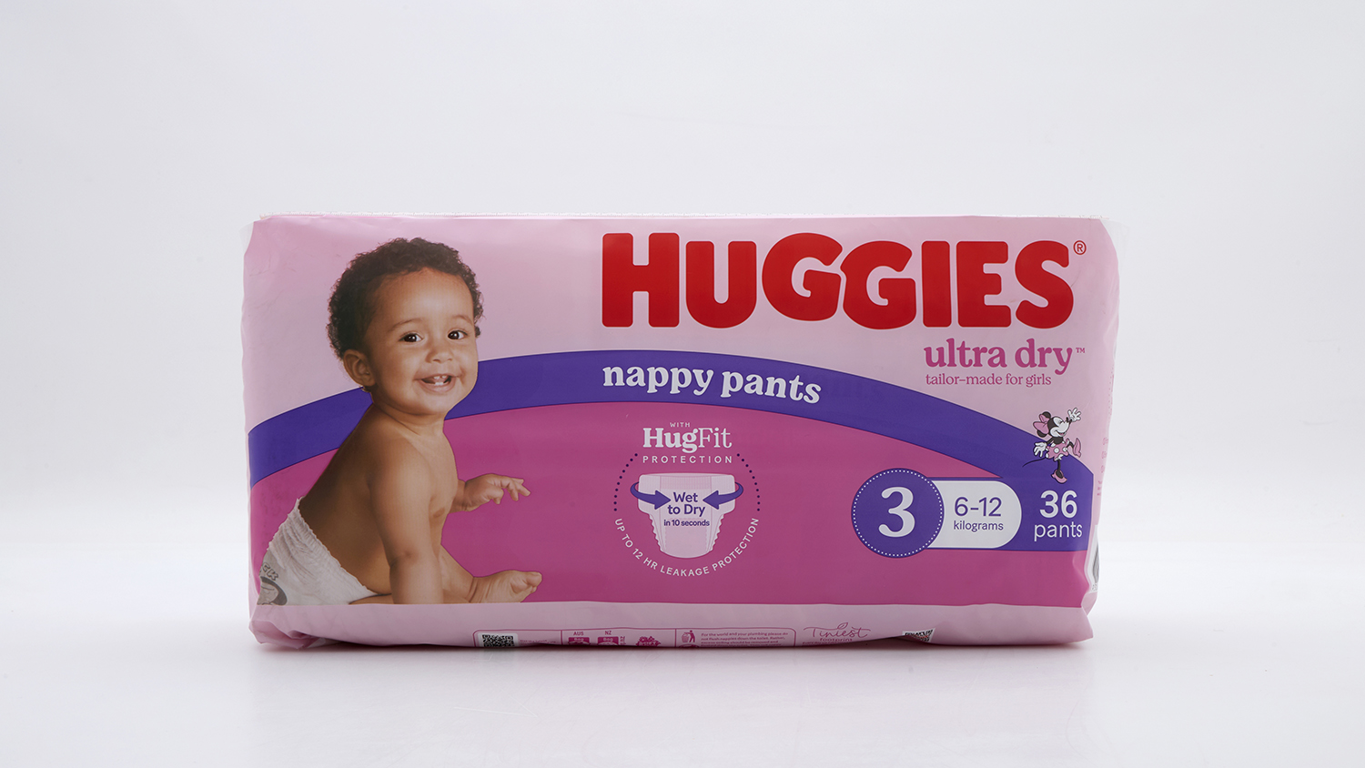 Huggies Ultra Dry Nappy Pants for girls size 3