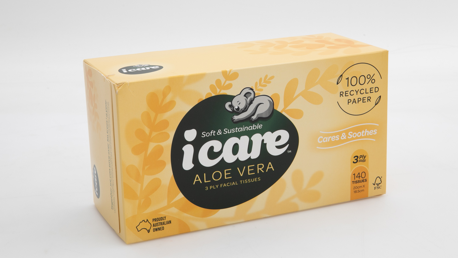 iCare Aloe Vera 3 ply Facial Tissues 140 tissues carousel image