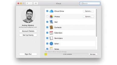 iCloud Drive Online storage