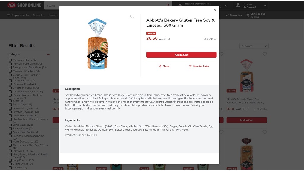 IGA Shop online