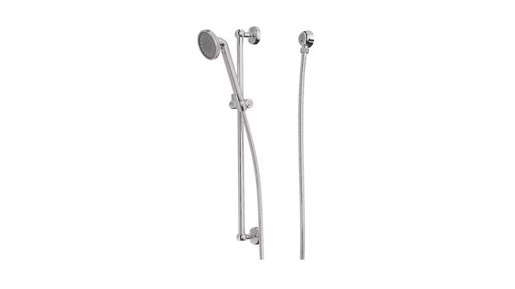 Ikea Voxnan Riser rail w handshower/wall outlet, chrome-plated 203.426.15 carousel image