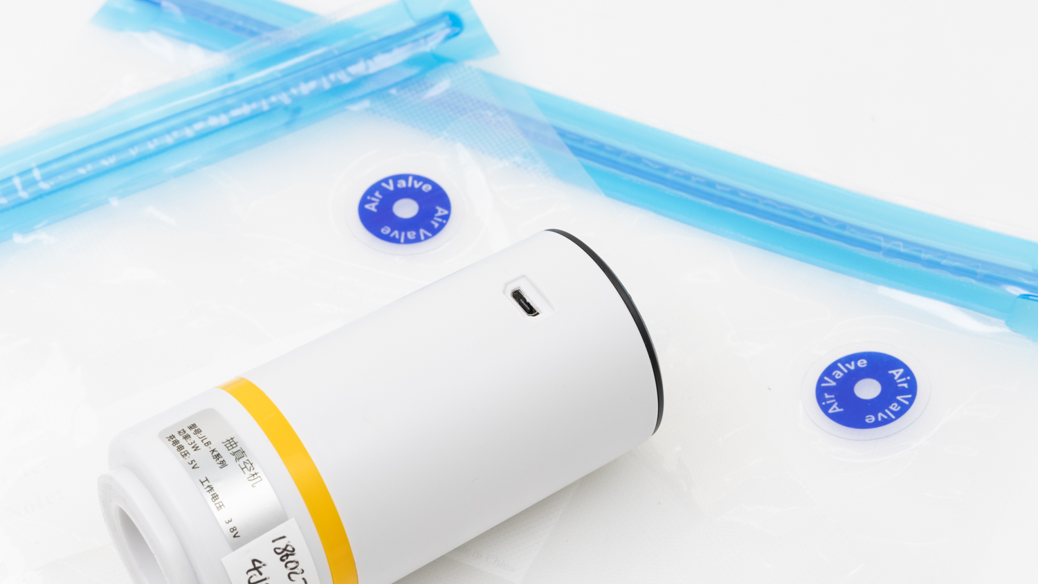 Joylift Reusable Vacuum Sealer Bags with Electric Handheld Pump for sous vide food storage K02