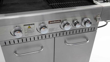 Jumbuck 4 Burner Hooded Comet Plus BBQ with Side Burner I/N: 0036336