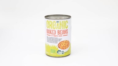 Just Organic Baked Beans in Tomato Sauce