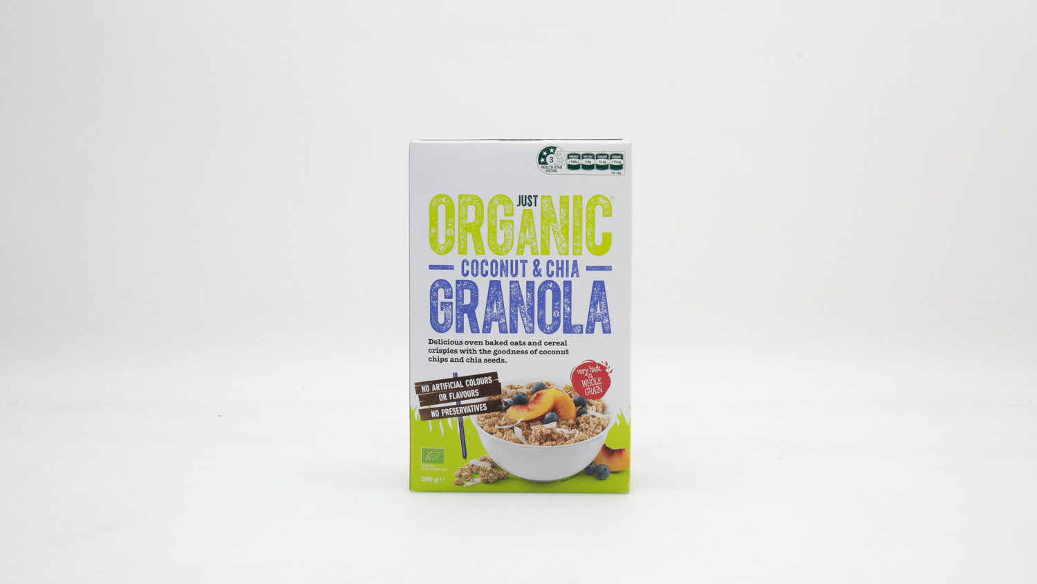 Just Organic Coconut u0026 Chia Granola