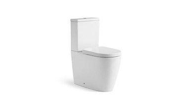 Kado Lux Close Coupled Back to Wall Rimless Overheight Back Inlet Toilet Suite with Soft Close Quick Release Seat White