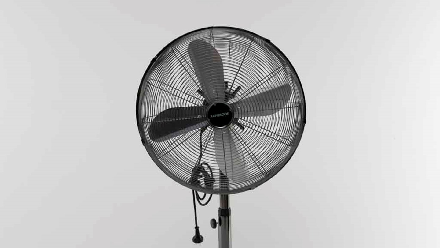 Kambrook 46cm Gunmetal Pedestal Fan KPF449GUN Review Pedestal and
