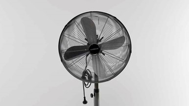 Kambrook 46cm Gunmetal Pedestal Fan KPF449GUN