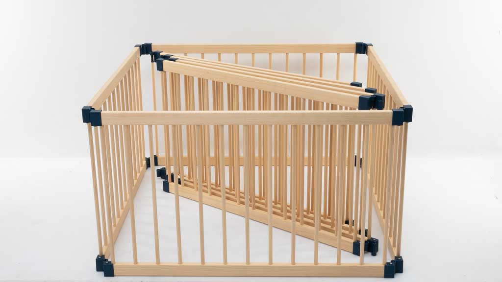 Kiddy Cots Link 100/8 Panel Wooden Playpen carousel image