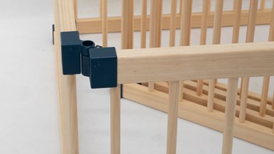 Kiddy Cots Link 100/8 Panel Wooden Playpen