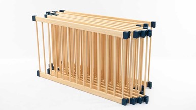 Kiddy Cots Link 100/8 Panel Wooden Playpen