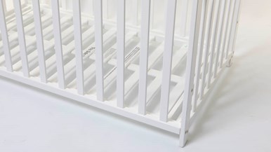 Kidsu0026Co White Wooden Cot 42435075