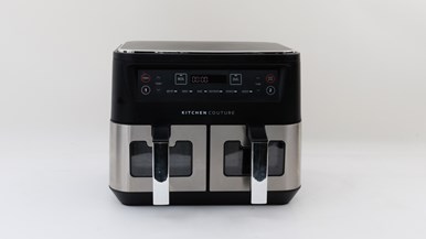 Kitchen Couture Dual View Stainless Steel Air Fryer Silver 10L