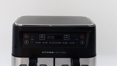 Kitchen Couture Dual View Stainless Steel Air Fryer Silver 10L