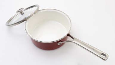 KitchenAid Luxury Steel Core Enamel 20cm Covered Saucepan 2.4Ltr