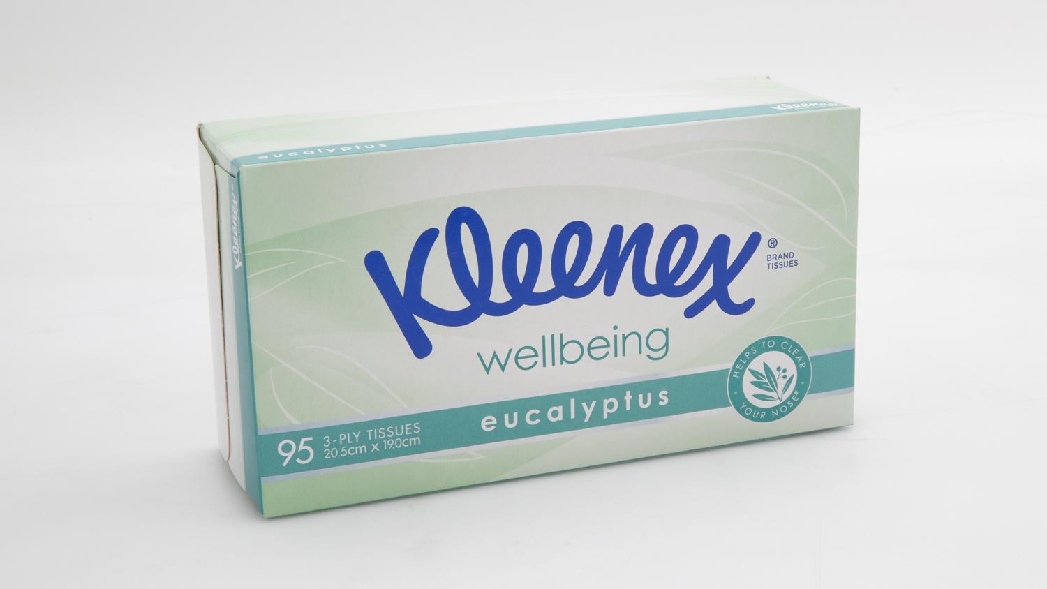 Kleenex Wellbeing Eucalyptus 3-ply 95 tissues carousel image