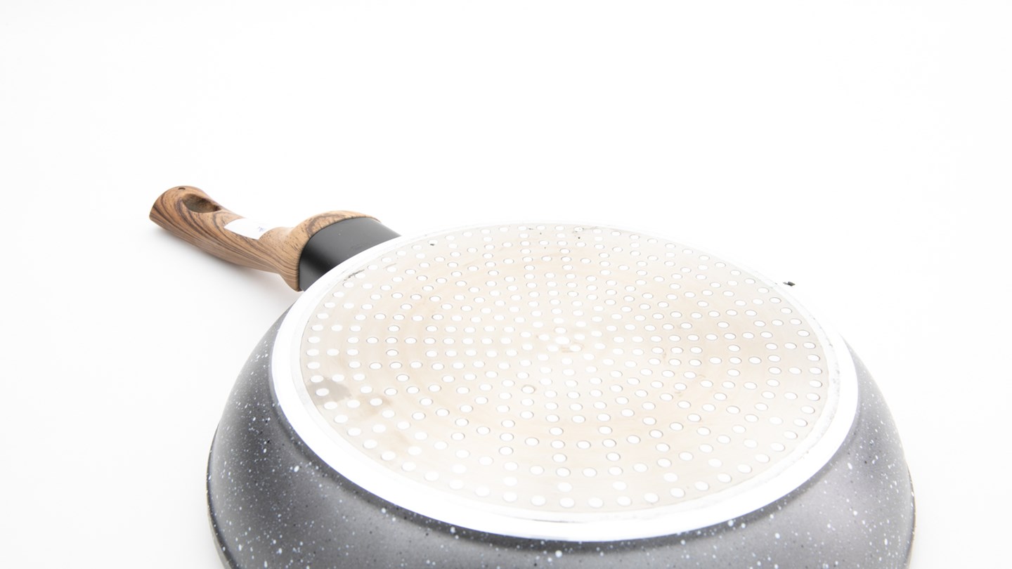 Kmart Anko 24cm Aluminium 4 Layer NonStick Frypan Wood Look SKU P