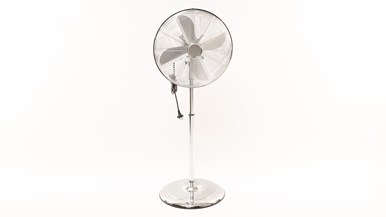 Kmart Anko 40cm Chrome metal Pedestal Fan YS-16GA CH