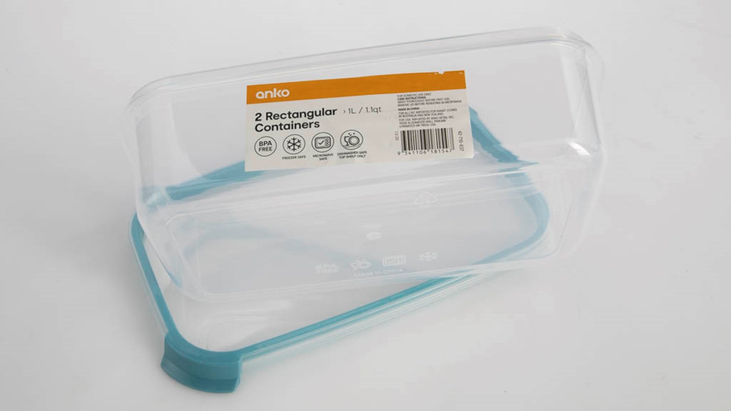 Kmart Anko Rectangular Containers 42710837 Review Plastic food