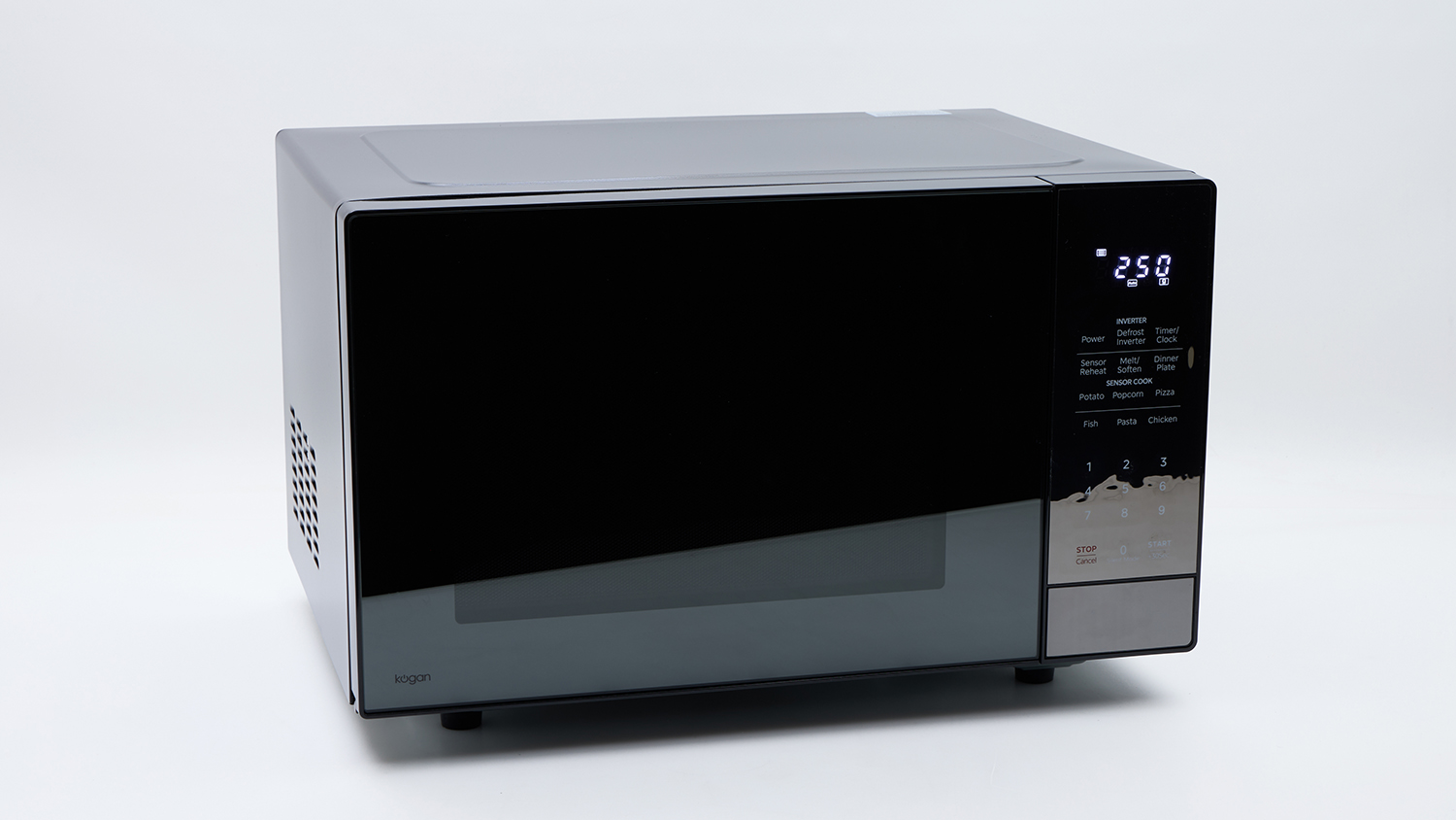 Kogan 32L Inverter Flatbed Microwave with Mirror Finish KAGMA32FBMA