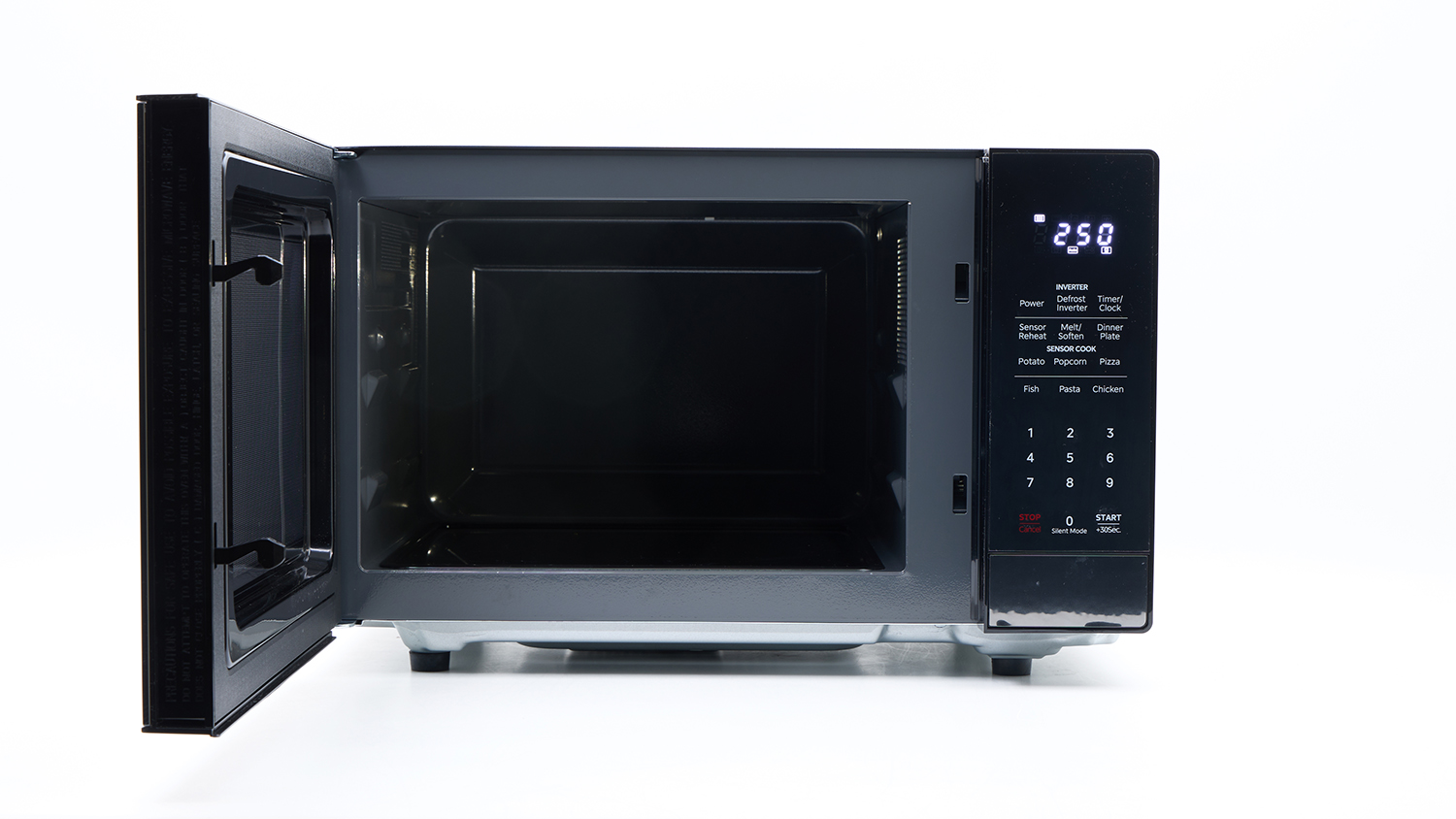 Kogan 32L Inverter Flatbed Microwave with Mirror Finish KAGMA32FBMA