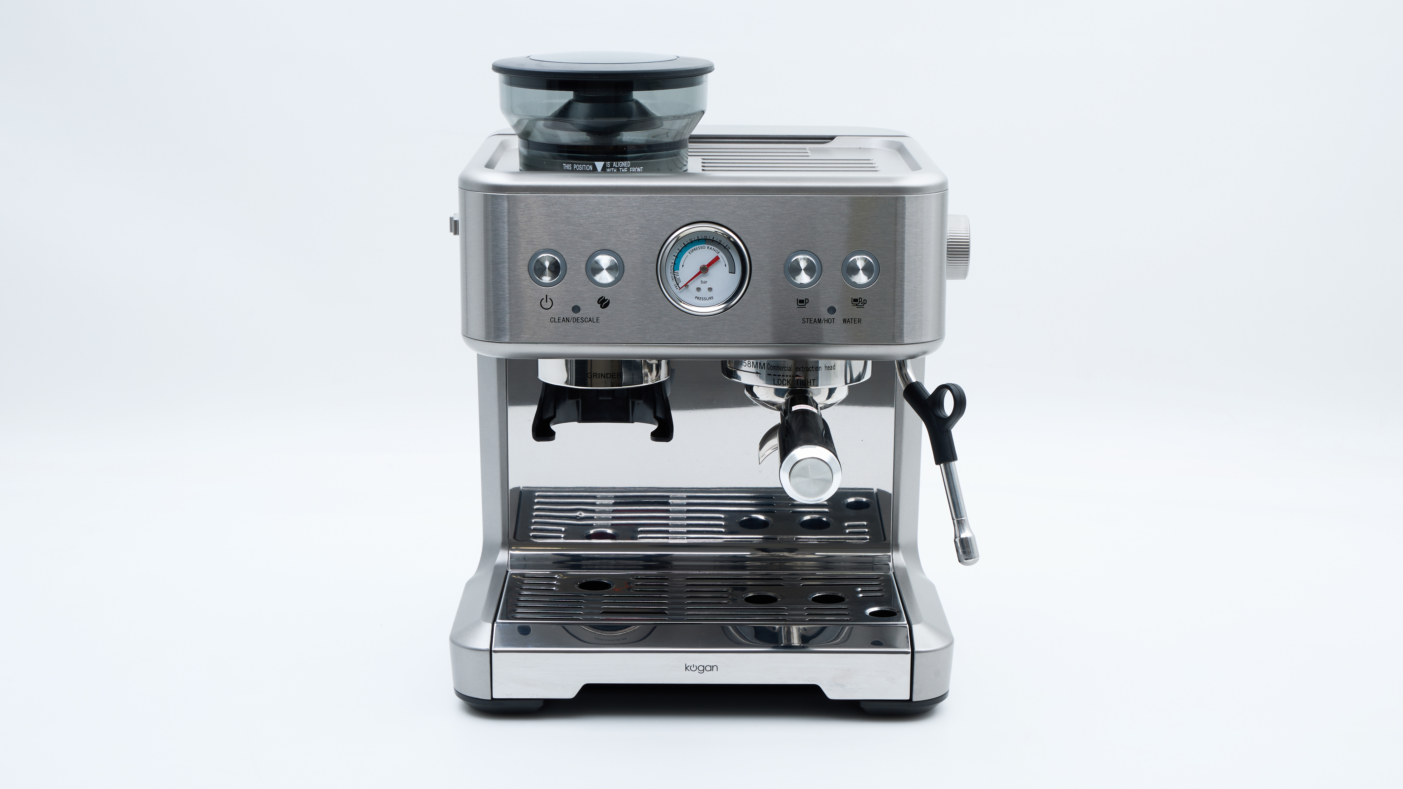 Kogan Dual Thermoblock Espresso Coffee Machine wth Grinder (KAZOCOFDBSA)