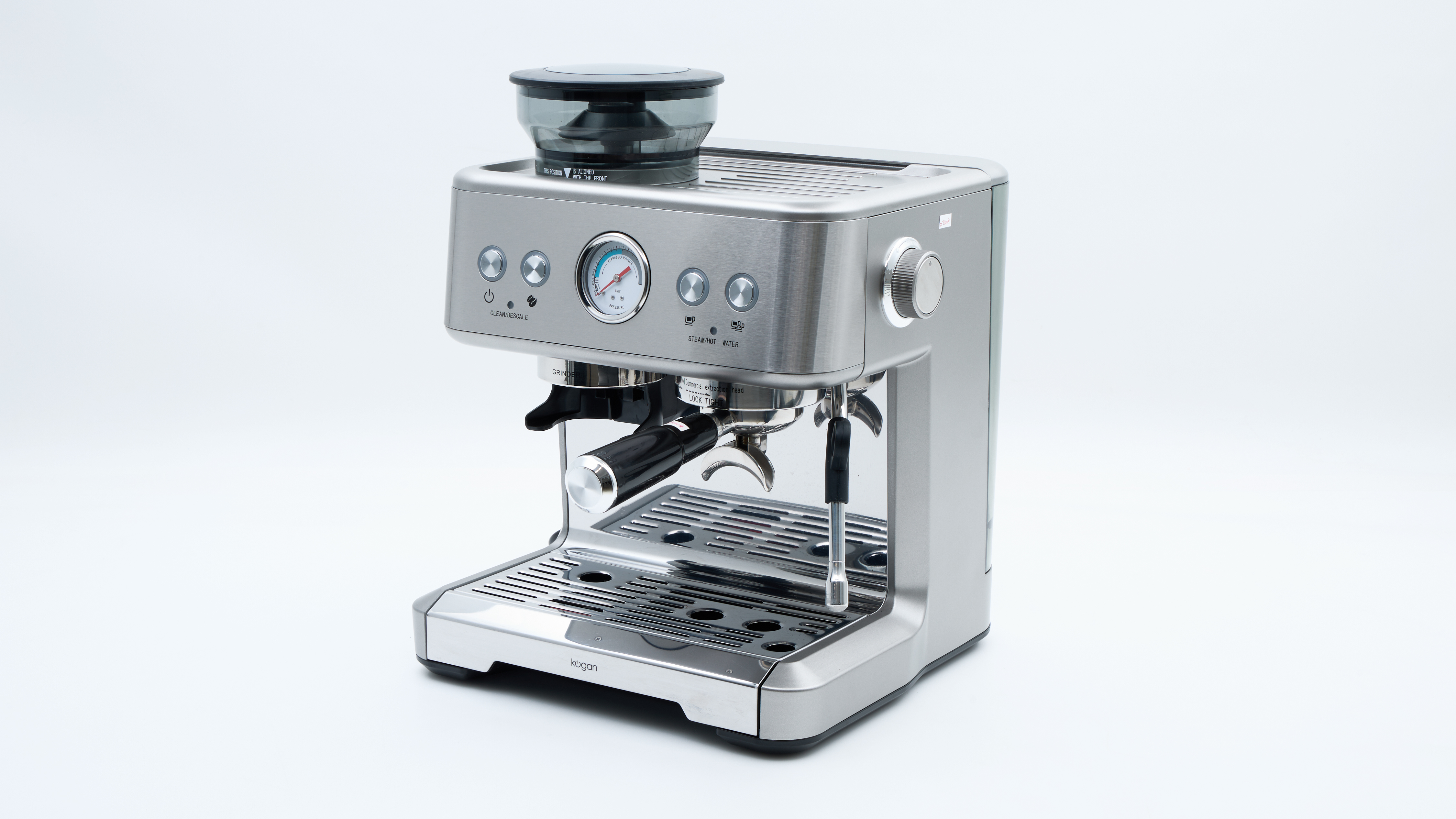 Kogan Dual Thermoblock Espresso Coffee Machine wth Grinder (KAZOCOFDBSA)