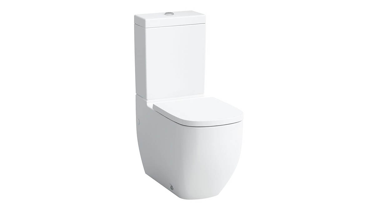 Laufen Palomba Close Coupled Back to Wall Suite Back Inlet Soft Close Seat White