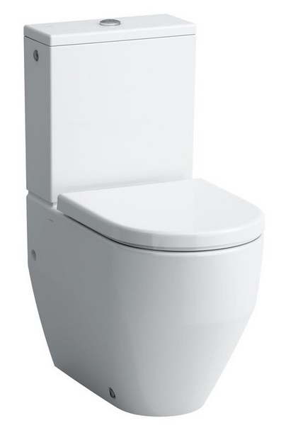 Laufen Pro A Rimless Close Coupled Back to Wall Toilet Suite Back Inlet with Soft Close Seat White carousel image